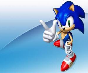 пазл Ёжик Соник, главный герой серии игр Sonic видео